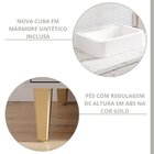 Gabinete Para Banheiro 70cm Com 1 Porta 1 Gaveta E Cuba De So