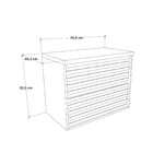 Gabinete Para Banheiro 70cm Jade  Preto