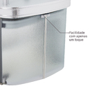 Gabinete para Banheiro com Cuba 71x62,5x46cm Incolor e Cromado Master Cris Metal