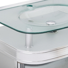 Gabinete para Banheiro com Cuba 71x62,5x46cm Incolor e Cromado Master Cris Metal