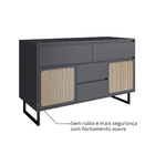 Gabinete para Banheiro 75x120x50cm Grafite Origem Artemobili