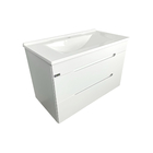 Gabinete para Banheiro com Cuba 79,5x43x52,5cm Grafite Jazz Mazzu