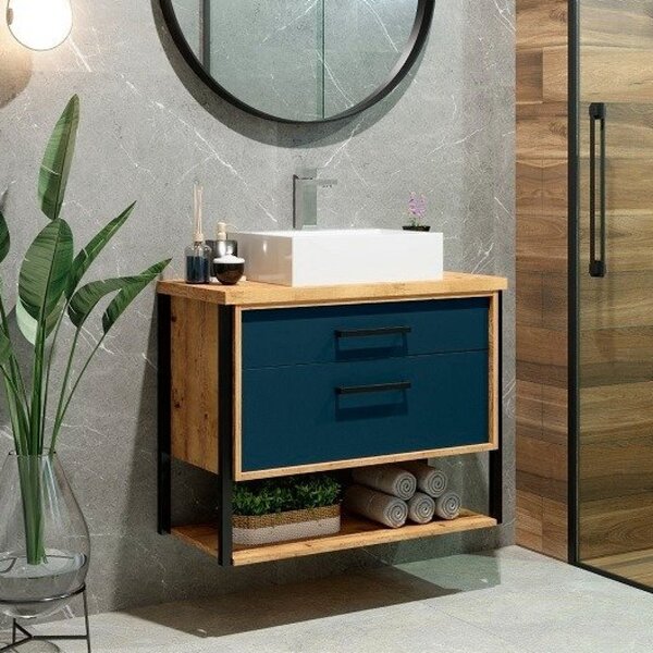 Gabinete Para Banheiro 80cm 2 Gavetas Cadiz Darabas Agardi An