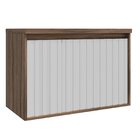 Gabinete Para Banheiro 80cm 2 Portas 1 Gaveta Alice  Branco