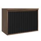 Gabinete Para Banheiro 80cm 2 Portas 1 Gaveta Alice  Preto