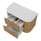 Gabinete para Banheiro 80cm Catedral e Branco Eleonora Fabribam