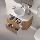 Gabinete para Banheiro 80cm Catedral e Branco Eleonora Fabribam