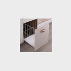 Gabinete Para Banheiro 80cm Cesto Roupa Castaine Taupe Lilies