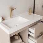 Gabinete Para Banheiro 80cm Com 1 Porta 2 Gavetas E Cuba De E