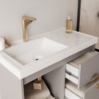 Gabinete Para Banheiro 80cm Com 1 Porta 2 Gavetas E Cuba De E