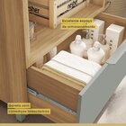 Gabinete Para Banheiro 80cm Com Caixa Organizadora Marquesa