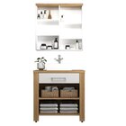 Gabinete Para Banheiro 80cm Com Cuba E Armário Ref 865 Itapuã