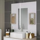 Gabinete Para Banheiro 80cm Com Cuba Painel Balcão Nichos