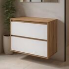 Gabinete Para Banheiro 80cm Mdf Freijo Dubai - On Móveis