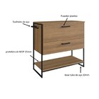 Gabinete Para Banheiro 80cm Paricel 1 Porta E 1 Gaveta Preto/