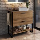 Gabinete Para Banheiro 80cm Paricel 1 Porta E 1 Gaveta Preto/