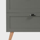 Gabinete Para Banheiro 80cm Retro Mdf Verde Milano - On Móveis