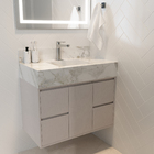 Gabinete para Banheiro Paris Granile MDF 80X43X50 Bongut