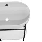 Gabinete para Banheiro 87,9x60x45cm Preto e Branco Di France Venturi