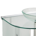 Gabinete para Banheiro com Cuba 88x62,5x48cm Incolor Cris-Space Cris Metal