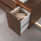 Gabinete para Banheiro 90cm Cacau Adelaide Fabribam