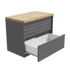 Gabinete para Banheiro Amsterdã 70 Cinza Fosco s/Cuba Darabas Agardi