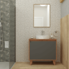 Gabinete Para Banheiro Anny 80cm Parte De Baixo Sem Cuba