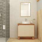 Gabinete Para Banheiro Anny 80cm Parte De Baixo Sem Cuba