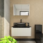Gabinete Para Banheiro Armani Branco 80cm Completo Mazzu