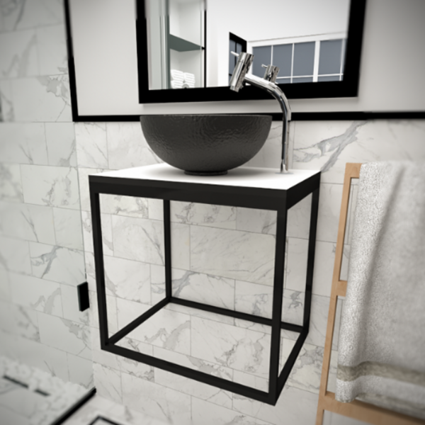 Gabinete Para Banheiro Armário Suspenso Estilo Industrial Sus