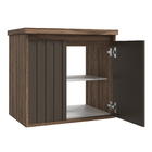 Gabinete para Banheiro Atenas 60 Terracota c/Marrom Darabas Agardi