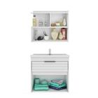 Gabinete Para Banheiro Azaleia E Espelheira Lis 60cm Mgm