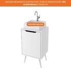 Gabinete Para Banheiro Branco Com 1 Porta Bn3641 Tecnomobili