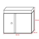 Gabinete Para Banheiro Branco Com Cuba Branca E Armário Com E