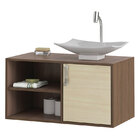 Gabinete Para Banheiro C/ 1 Porta 1 Prateleira Lisboa - Mgm -