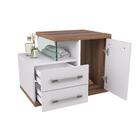 Gabinete Para Banheiro C/cuba Q355 E Espelheira Legno 650