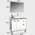 Gabinete Para Banheiro Cesto Roupa Móveis São João