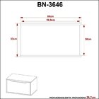 Gabinete Para Banheiro Com 1 Porta 60cm Bn3646 Mármore Branco