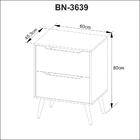 Gabinete Para Banheiro Com 2 Gavetas Bn3639 Amêndoa Tecnomobi