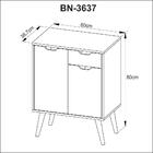 Gabinete Para Banheiro Com 2 Portas E 1 Gaveta Bn3637 Preto T
