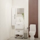 Gabinete Para Banheiro Com Armário Supenso Gaveteiro Com Rodí