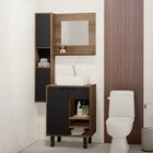 Gabinete Para Banheiro Com Armário Suspenso E Espelheira Kira