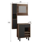 Gabinete Para Banheiro Com Armário Suspenso E Espelheira Kira