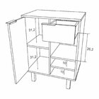 Gabinete Para Banheiro Com Armário Suspenso E Espelheira Kira