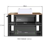 Gabinete Para Banheiro Com Cuba 01 Porta 80cm Proddy