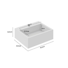 Gabinete Para Banheiro Com Cuba 03 Gavetas E Armário Loft Bos