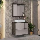 Gabinete Para Banheiro Com Cuba 03 Gavetas E Armário Loft Bos