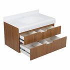 Gabinete para Banheiro com cuba 50x80x46cm Freijó Belle Bergan