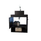 Gabinete Para Banheiro Com Cuba 51cm Preto