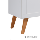 Gabinete Para Banheiro Com Cuba 60cm Retro Mdf Branco Milano